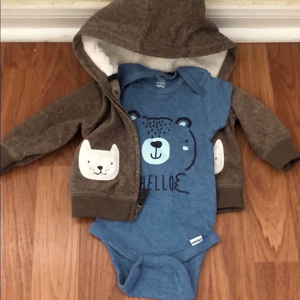 3 months hoodie and t bundle